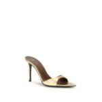 Giuseppe Zanotti Gold Leather Stiletto Heel Sandals - Image 2