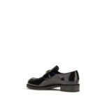 Prada Black Calf Leather Bos Taurus Slip-On Loafers - Image 3