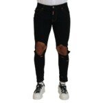 Dsquared² Black Cotton Skinny Pants