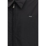 Prada Black Recycled Polyamide Full-Length Jacket - Image 3