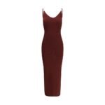 Versace Bordeaux Viscose Casual Dress