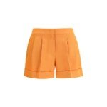 Fendi Orange Fleece Wool Bermuda Shorts