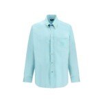 Fendi Blue Cotton Dress Shirt