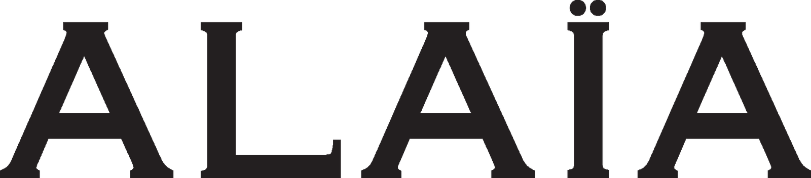 ALAÏA luxury fashion brand logo