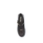 Miu Miu Brown Calf Leather Bos Taurus Slip-On Loafers - Image 4