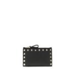Valentino Garavani Black Calf Leather Bos Taurus Wallet