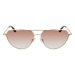 Victoria Beckham Gold Metal Sunglasses - Image 2