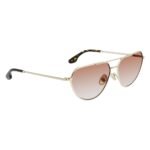 Victoria Beckham Gold Metal Sunglasses - Image 3