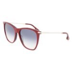 Victoria Beckham Burgundy Acetate Sunglasses