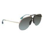 Victoria Beckham Gold Metal Sunglasses - Image 3