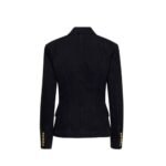 Balmain Black Cotton Blazer - Image 2