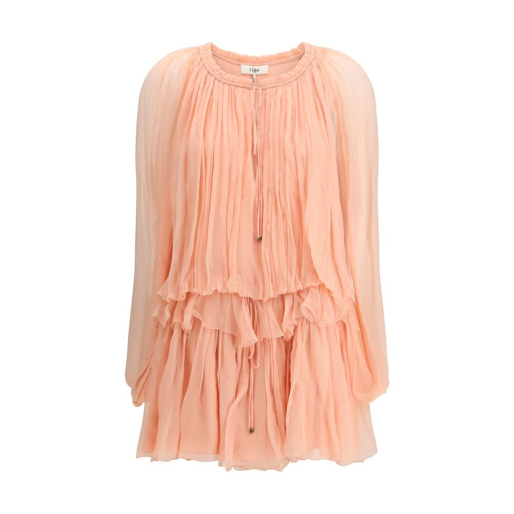 10091778.jpeg Chloé Multicolor Silk Casual Dress - Image 1