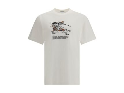 Tricou Burberry Bej din Bumbac