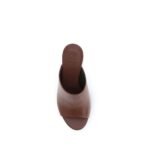 Brunello Cucinelli Brown Calf Leather Bos Taurus Sandals - Image 4