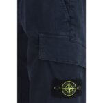 Shorts Stone Island Albastri din Bumbac - imagine 3