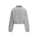 Miu Miu Gray Cotton Sweatshirt - Image 2