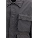 Stone Island Gray Polyamide Coat - Image 3