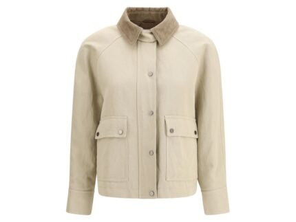 Brunello Cucinelli Beige Cotton Coat