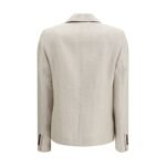 Brunello Cucinelli Beige Linen Blazer - Image 2