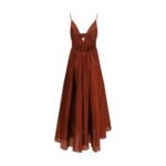 Zimmermann Bordeaux Silk Long Dress - Image 2