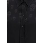 Alexander McQueen Black Viscose Pattern Shirt - Image 3