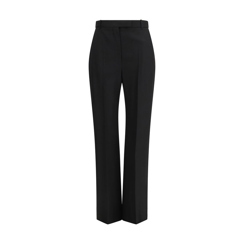 10208285.jpeg Alexander McQueen Black Cotton Dress Pants - Image 1