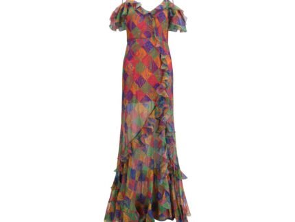 Etro Multicolor Silk Casual Dress