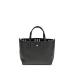 Burberry Black Calf Leather Bos Taurus Shoulder Bag
