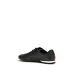 Gucci Black Calf Leather Bos Taurus Low Top Sneakers - Image 3