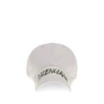 Balenciaga White Cotton Cap (Baseball Hat)