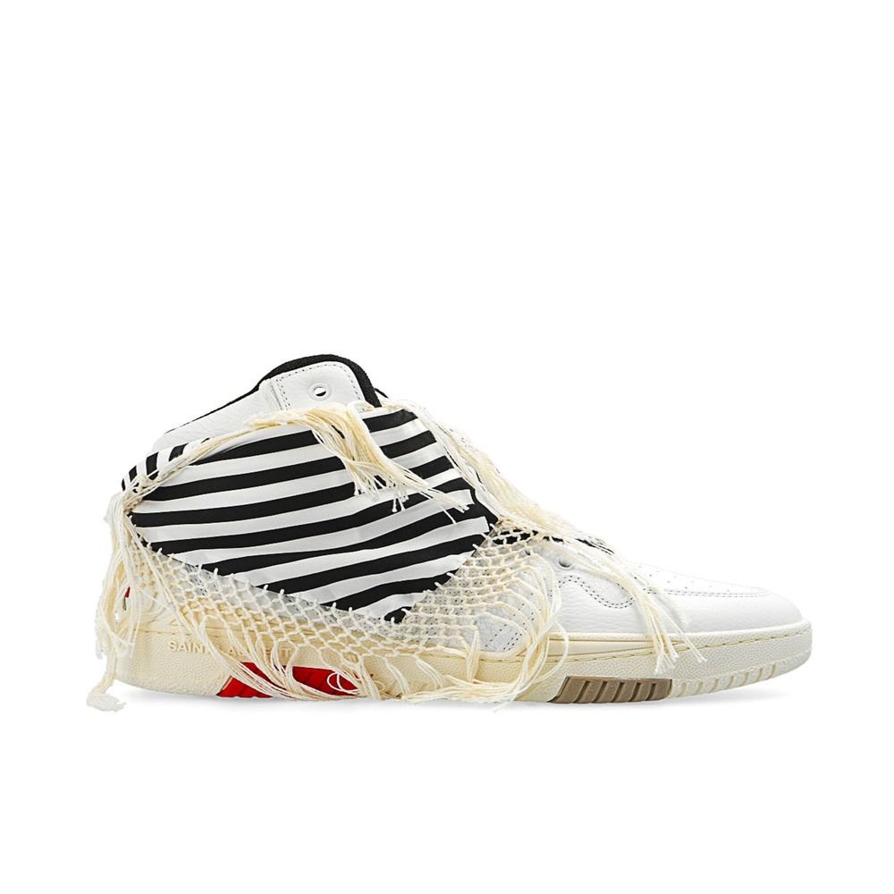 10218759-2.jpeg Saint Laurent White Calfskin High Top Sneakers - Image 1
