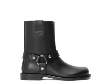 Loewe Black Calfskin Ankle Boots