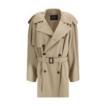Balenciaga Beige Cotton Trench Coat
