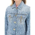 Versace Blue Cotton Denim Jacket - Image 4