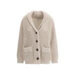 Brunello Cucinelli Beige Cotton Cardigan