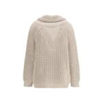 Brunello Cucinelli Beige Cotton Cardigan - Image 2