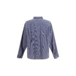Balenciaga Blue Cotton Pattern Shirt - Image 2