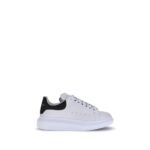Alexander McQueen White Calf Leather Bos Taurus Platform Sneakers