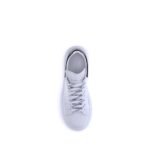 Alexander McQueen White Calf Leather Bos Taurus Platform Sneakers - Image 4