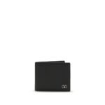 Valentino Garavani Black Calf Leather Bos Taurus Wallet