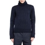 Prada Blue Wool Sweatshirt - Image 2