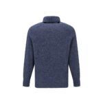 Brunello Cucinelli Blue Alpaca Leather Turtleneck - Image 2