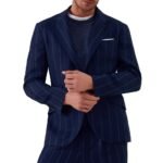 Brunello Cucinelli Blue Virgin Wool Blazer - Image 2