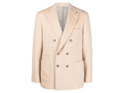 Brunello Cucinelli Beige Wool Coat