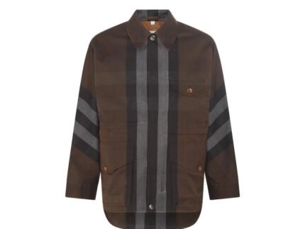 Burberry Brown Cotton Parka