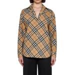 Burberry Brown Cotton Pattern Shirt - Image 2