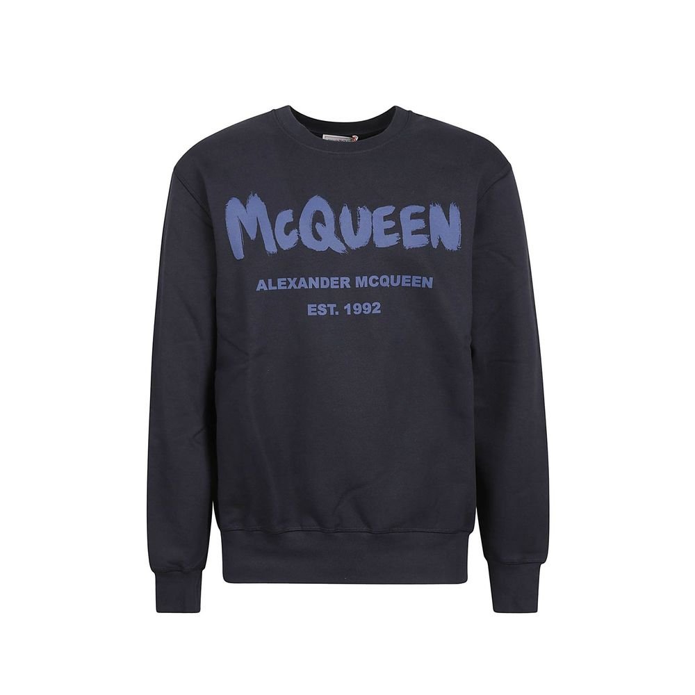 10241614-1.jpeg Alexander McQueen Blue Cotton Sweatshirt - Image 1