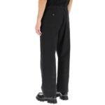 Alexander McQueen Black Cotton Casual Pants - Image 3