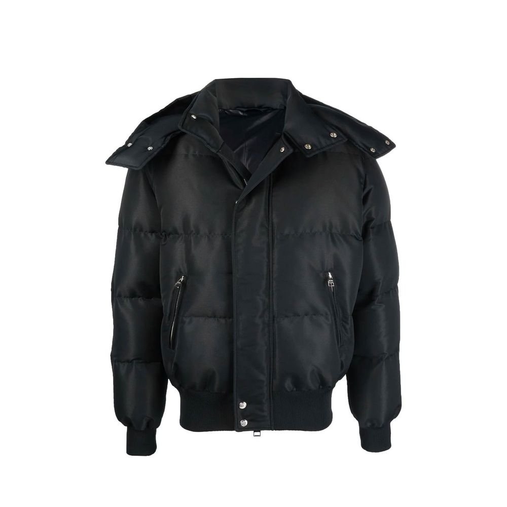 10241670-1.jpeg Alexander McQueen Black Polyamide Bomber - Image 1