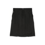 Saint Laurent Black Copper Mini Skirt